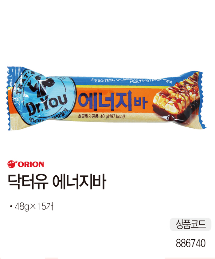 간식류 1200 닥터유 에너지바(15개/오리온)