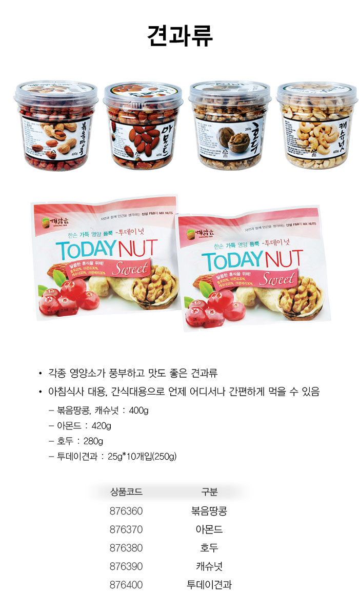 간식류 아몬드(420g/월드피넛)